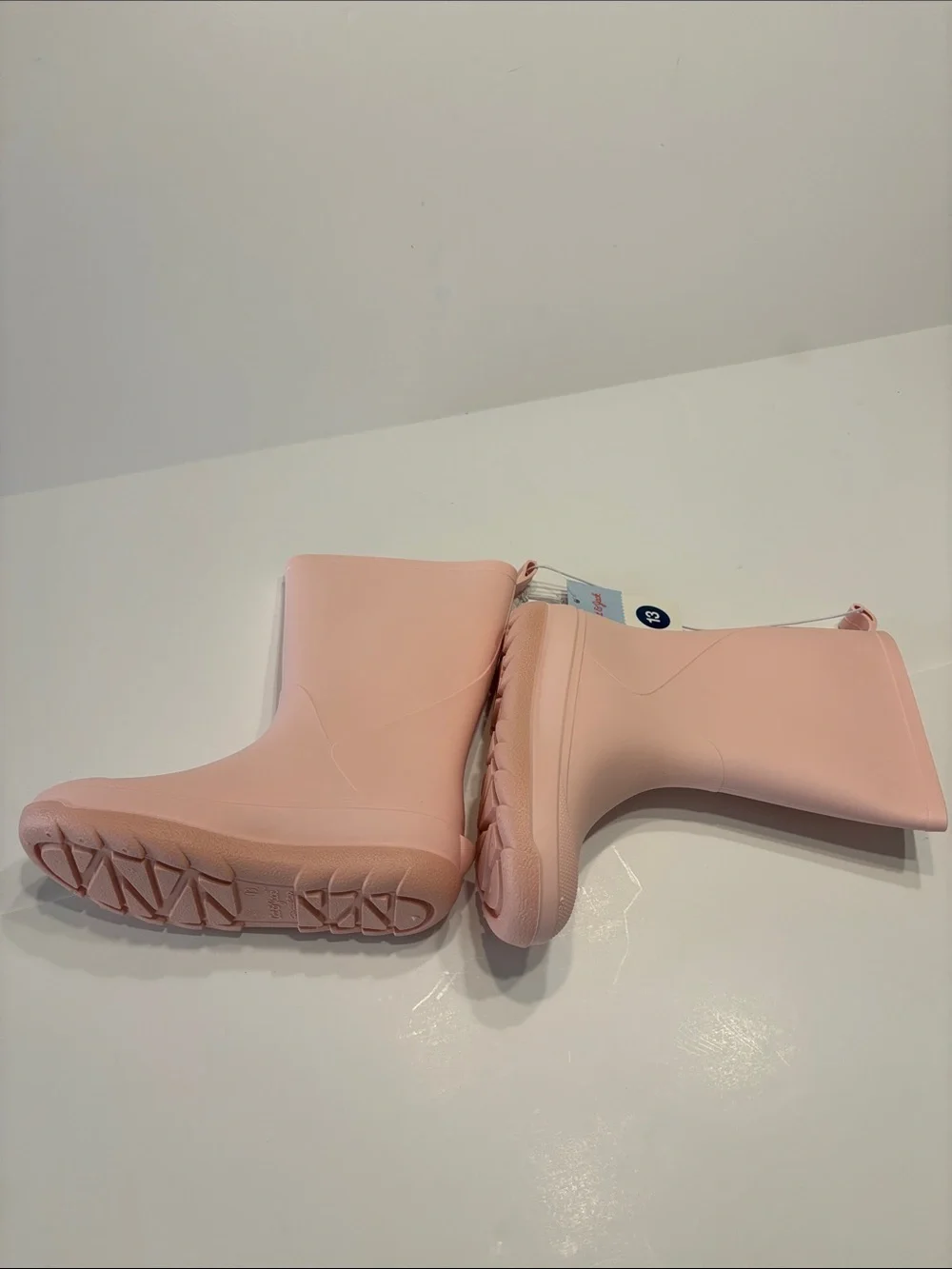 Cat & Jack Girl's Blush Pink Andy Slip-On Waterproof Rain Boots